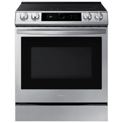 Samsung 30" 6.3 Cu. Ft. Slide-In Induction Range (NE63T8911SS) - Stainless - Open Box - Scratch & Dent