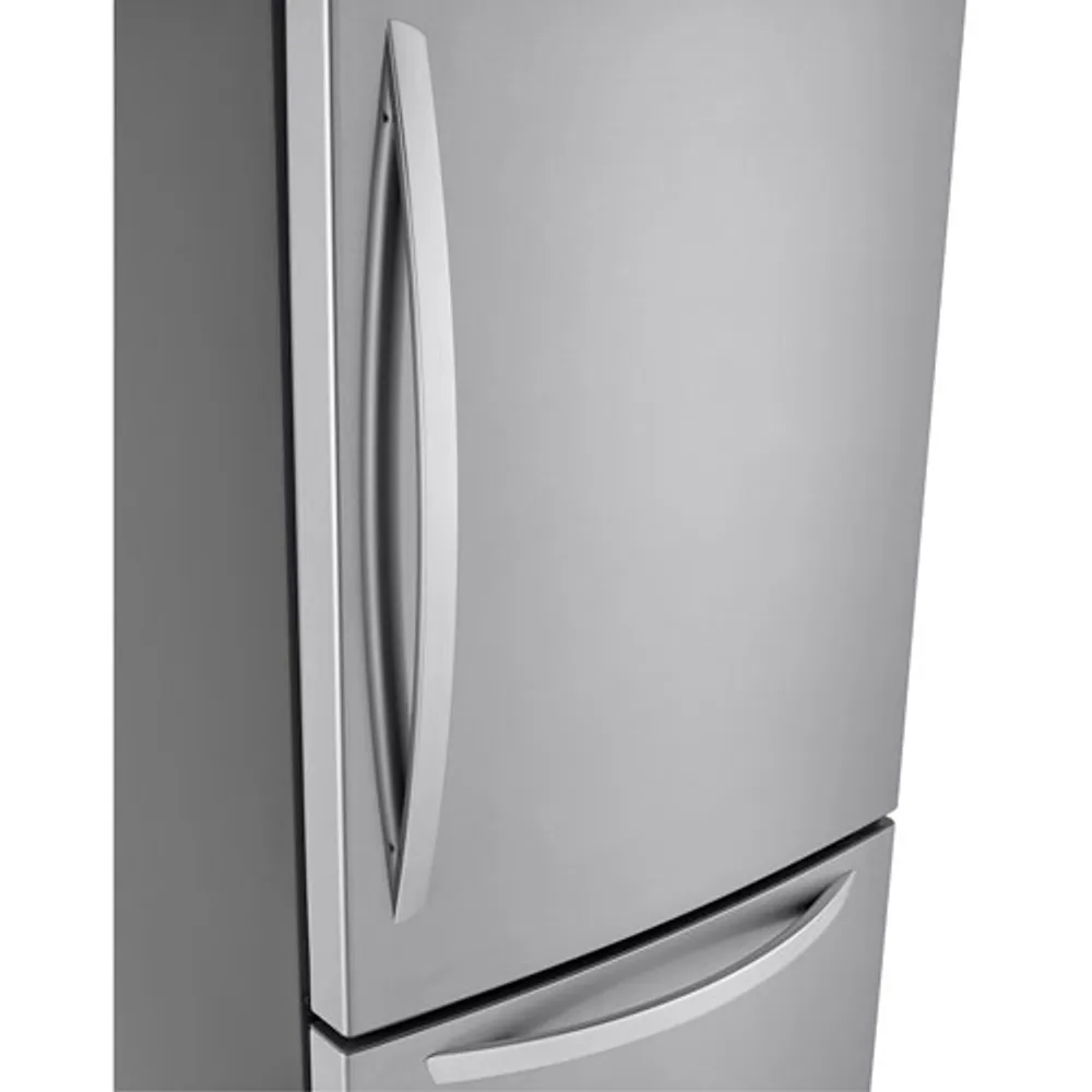 LG 33" 25.5 Cu. Ft. Bottom Freezer Refrigerator with LED Lighting (LRDCS2603S) - Stainless Steel