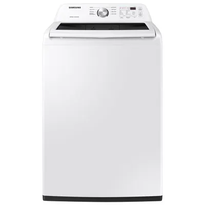 Samsung 5.2 Cu. Ft. High Efficiency Top Load Washer (WA45T3200AW) - White - Open Box - Perfect Condition