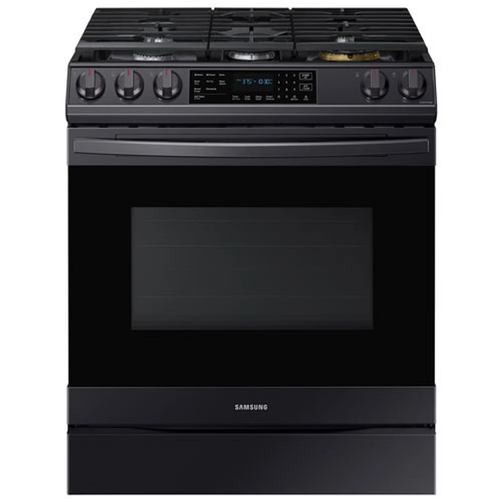 Samsung 30" Slide-In Gas Air Fry Range (NX60T8511SG/AA) -Black Stainless - Open Box - Perfect Condition