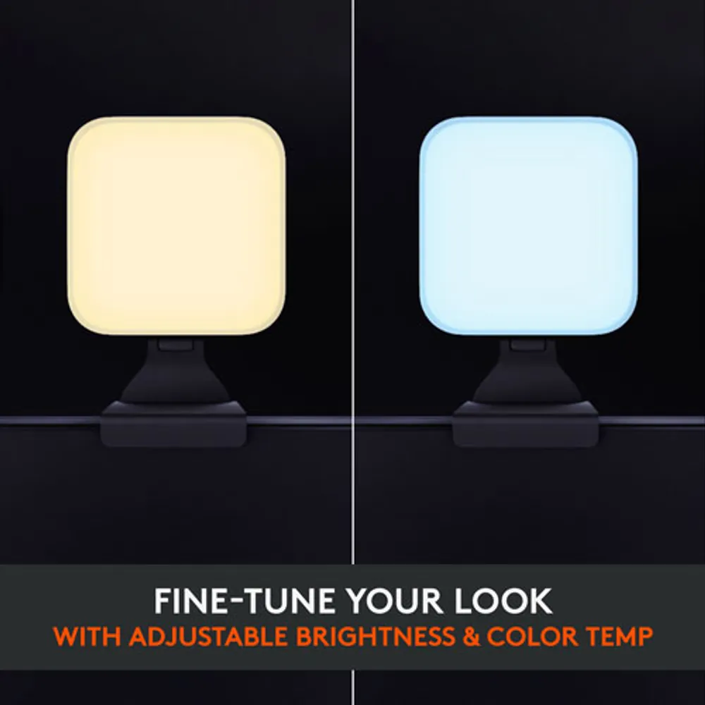 Logitech Litra Glow Premium LED Streaming Light with TrueSoft - Black
