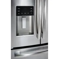 GE 33" 18 Cu. Ft. French Door Refrigerator with Water & Ice Dispenser (PYE18HYRKFS) - Stainless Steel