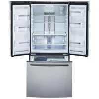 GE 30" 21 Cu. Ft. French Door Refrigerator with Water Dispenser (PNE21NYRKFS) - Stainless Steel