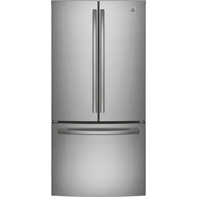 GE 33" 25 Cu. Ft. French Door Refrigerator (GNE25DYRKFS) - Stainless Steel