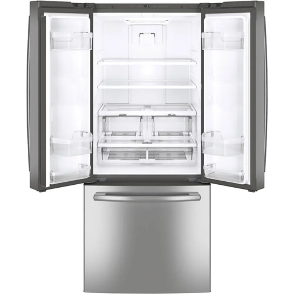 GE 30" 21 Cu. Ft. French Door Refrigerator (GNE21DYRKFS) - Stainless Steel