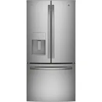 GE 33" 24 Cu. Ft. French Door Refrigerator with Water & Ice Dispenser (PFE24HYRKFS) - Stainless Steel