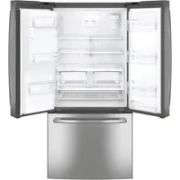 GE 33" 24 Cu. Ft. French Door Refrigerator with Water & Ice Dispenser (PFE24HYRKFS) - Stainless Steel