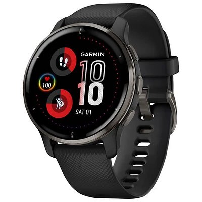 Garmin Venu 2 Plus 43.6mm Bluetooth Smartwatch - Black