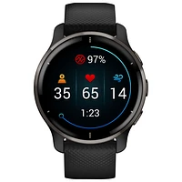 Garmin Venu 2 Plus 43.6mm Bluetooth Smartwatch - Black