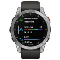 Garmin epix (Gen 2) 47mm Bluetooth Active Smartwatch - Silver/Slate/Steel Back