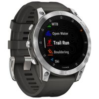 Garmin epix (Gen 2) 47mm Bluetooth Active Smartwatch - Silver/Slate/Steel Back