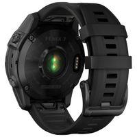 Garmin fenix 7 Sapphire Solar 47mm Smartwatch with HR Monitor - Black/Titanium Back