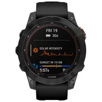 Garmin fēnix 7 Solar 47mm Bluetooth Multisport Smartwatch - Slate Grey/Black/Steel Back