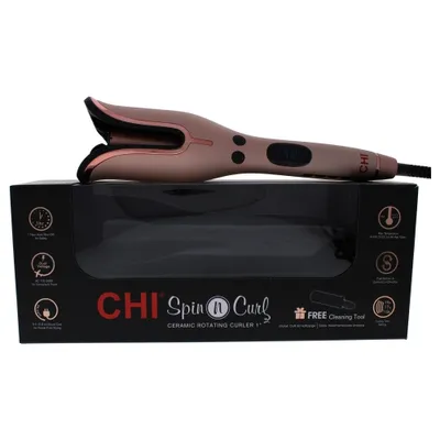 Spin N Curl Ceramic Rotating Curler CA2348 - Rose Gold by CHI for Unisex - 1 Inch Curling Iron