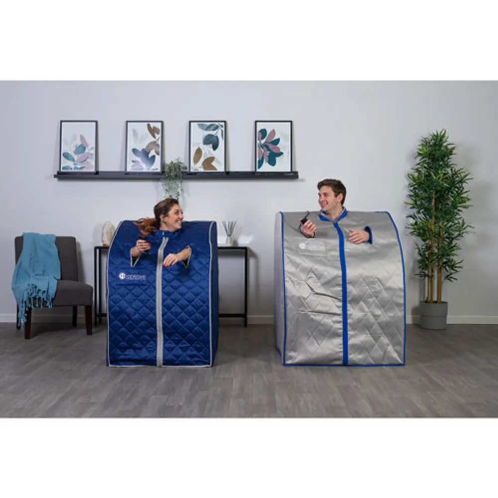 HeatWave Spirit Deluxe Oversized 1-Person Portable Sauna with Carbon Heater