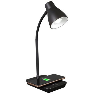 OttLite Infuse LED Desk Lamp with Wireless Charging Pad - Black - Only at Best Buy