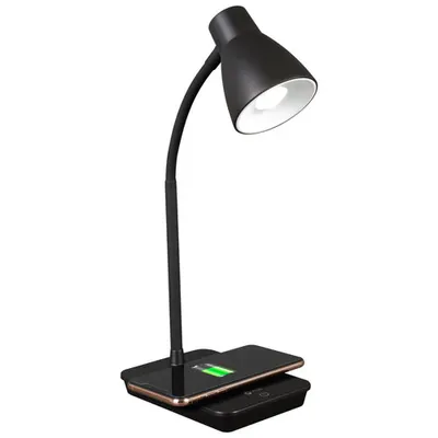 OttLite Infuse LED Desk Lamp with Wireless Charging Pad - Black - Only at Best Buy