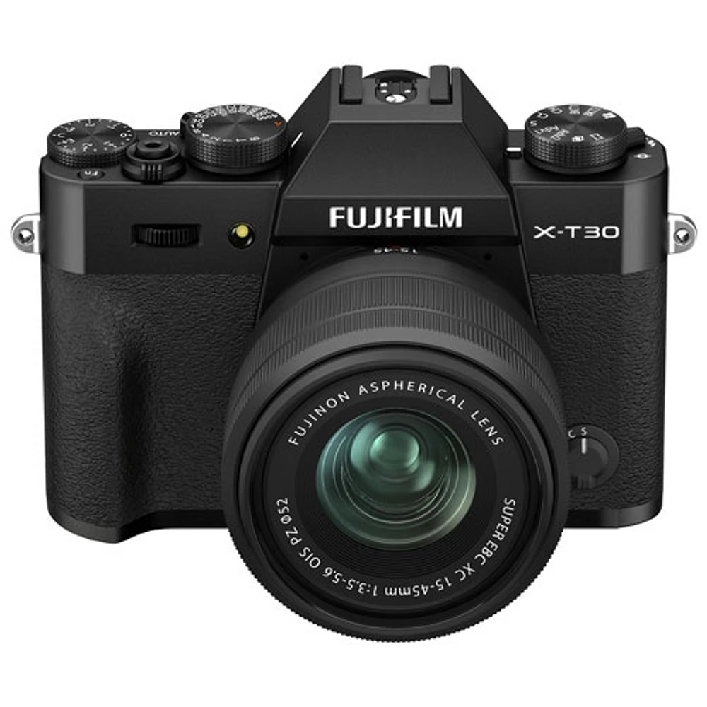 Appareil photo sans miroir X-T30 II de Fujifilm avec objectif 15-45 mm