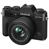 Appareil photo sans miroir X-T30 II de Fujifilm avec objectif 15-45 mm