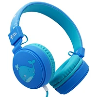 Planet Buddies On-Ear Kids Headphones - Blue/Whale