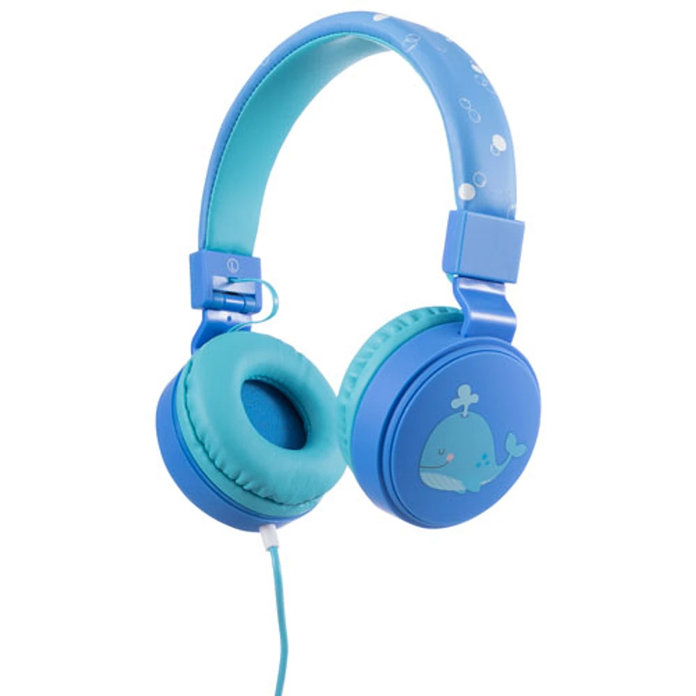 Planet Buddies On-Ear Kids Headphones - Blue/Whale