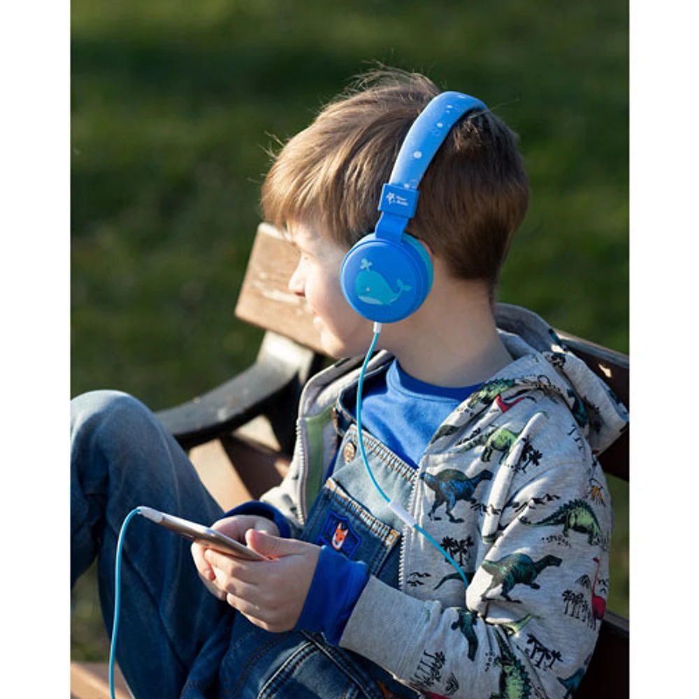 Planet Buddies On-Ear Kids Headphones - Blue/Whale