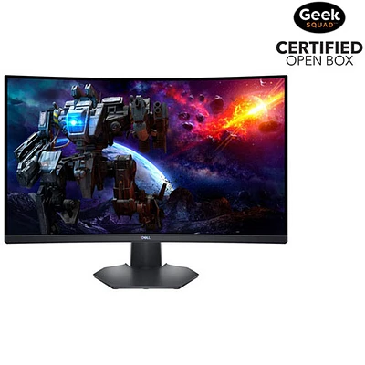 Boîte ouverte - Moniteur jeu FreeSync DEL incurvé AV WQHD 1440p GTG 2ms 165 Hz 31,5 po Dell (S3222DGM) - Noir