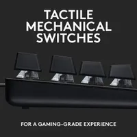 Clavier de jeu mécanique rétroéclairé G413 SE TKL de Logitech