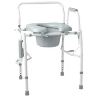 Medline Padded Drop-Arm Commode