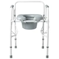 Medline Padded Drop-Arm Commode