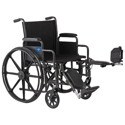 Medline K1 16" Wheelchair with Elevating Leg Rests