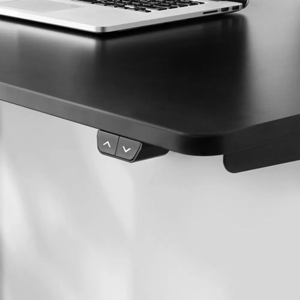 Insignia 47"W Adjustable Standing Desk with Controls - Black - Only at Best Buy