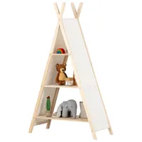 South Shore Sweedi 3-Shelf Teepee Organizer - White/Natural