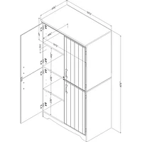 South Shore Farnel Contemporary -Door Storage Cabinet