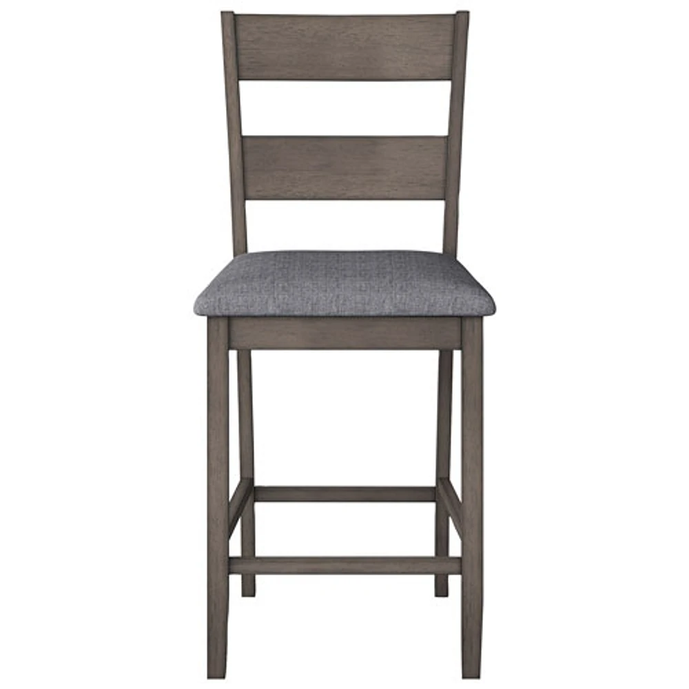 Amber Emily Contemporary Polyester Dining Chair - Set of 2 - Washed Grey