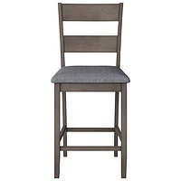 Amber Emily Contemporary Polyester Dining Chair - Set of 2 - Washed Grey