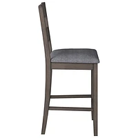 Amber Emily Contemporary Polyester Dining Chair - Set of 2 - Washed Grey