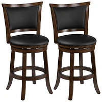 Amber Emily Transitional Counter Height Barstool - Set of 2