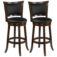 Amber Emily Transitional Bar Height Barstool - Set of 2