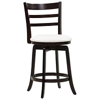 Amber Emily Transitional Counter Height Barstool - White