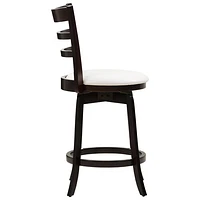 Amber Emily Transitional Counter Height Barstool - White