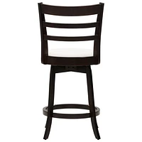 Amber Emily Transitional Counter Height Barstool - White