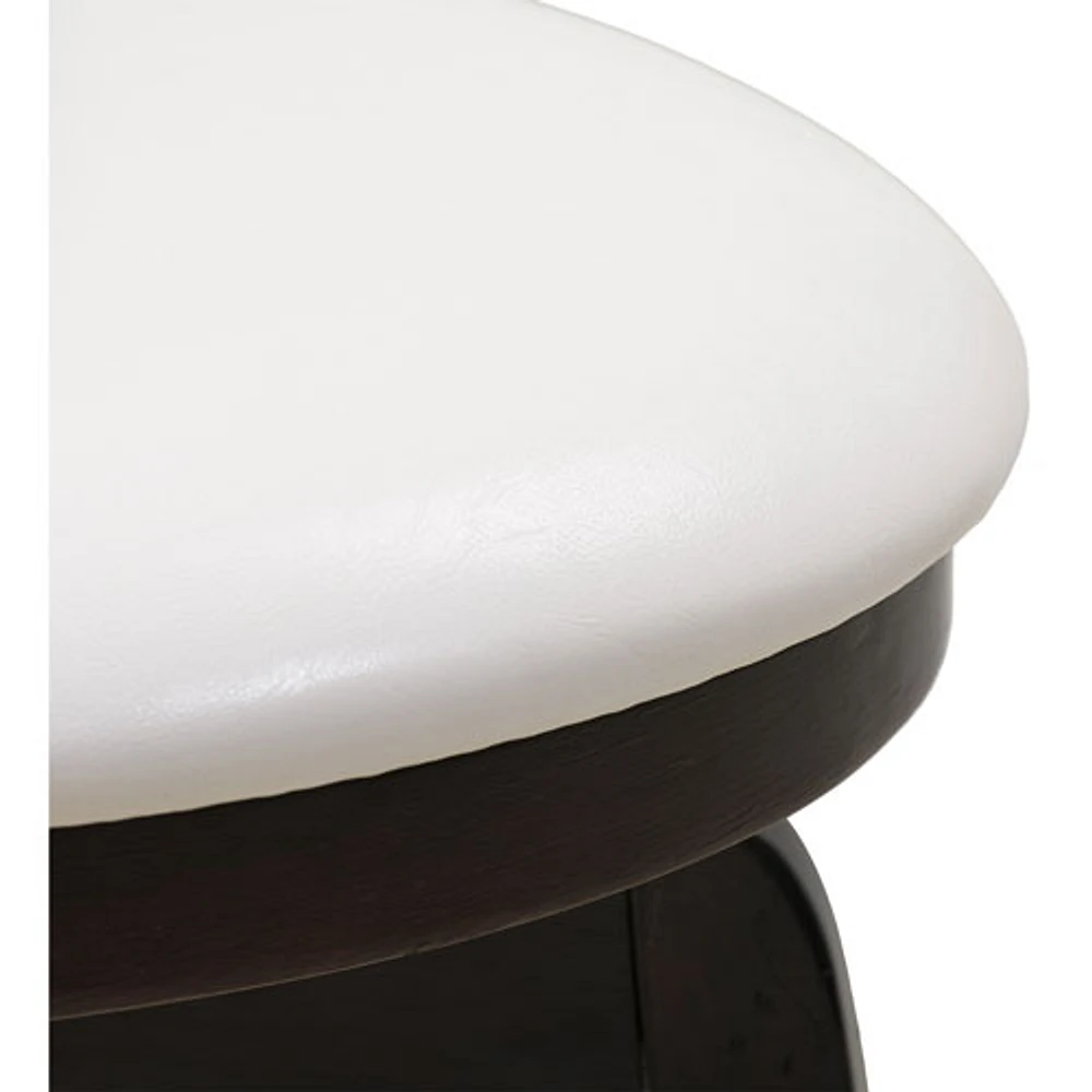 Amber Emily Transitional Counter Height Barstool - White