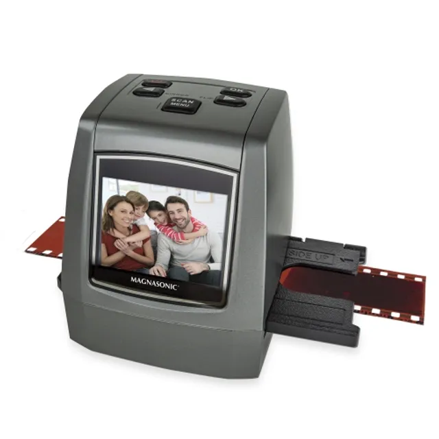 Magnasonic 24MP Film Scanner with Large 5 Display & Hdmi, 35mm Negative Film Holders, Converts Film & Slides Into Jpegs