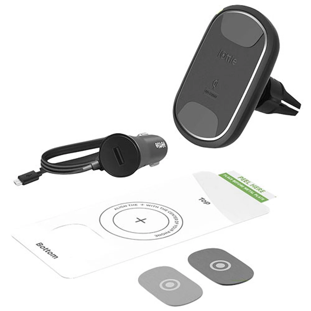 iOttie iTap2 Wireless Charging Universal Air Car Vent Mount - Black