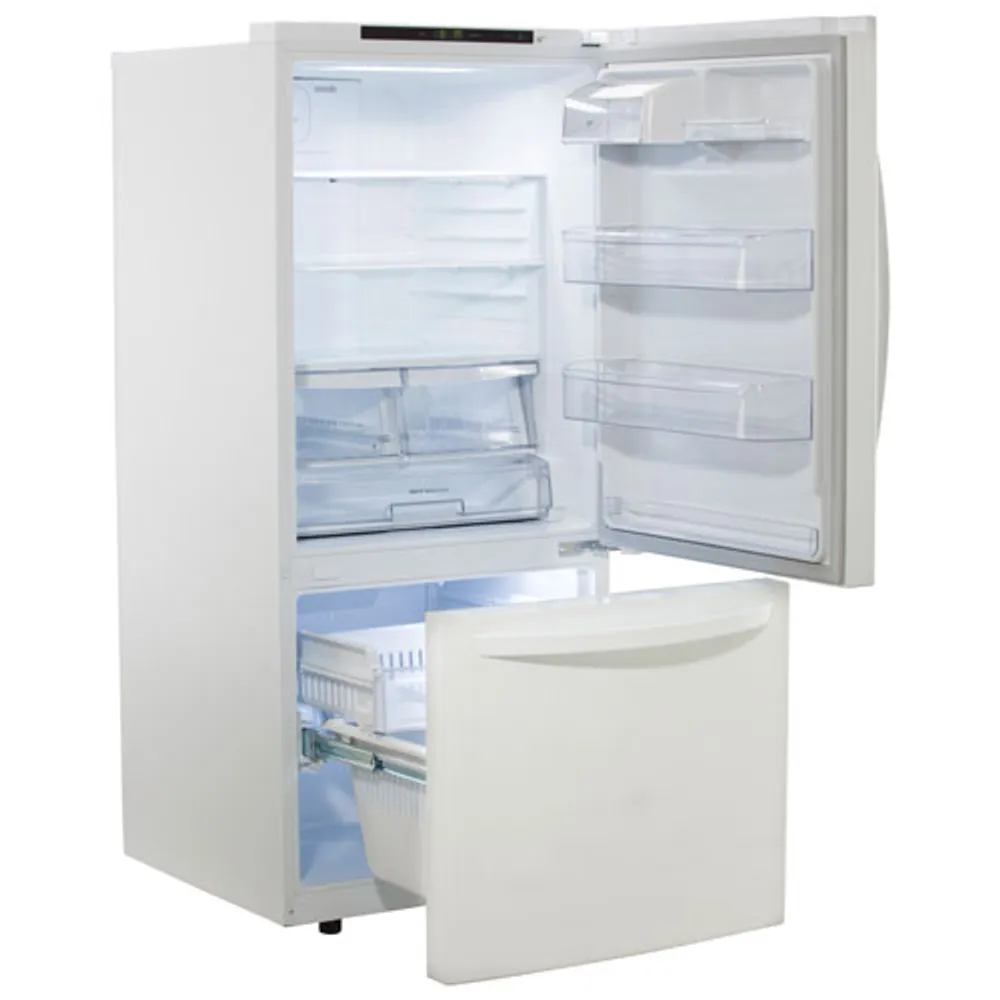 LG 30" 22.1 Cu. Ft. Bottom Freezer Refrigerator (LRDNS2200W) - White