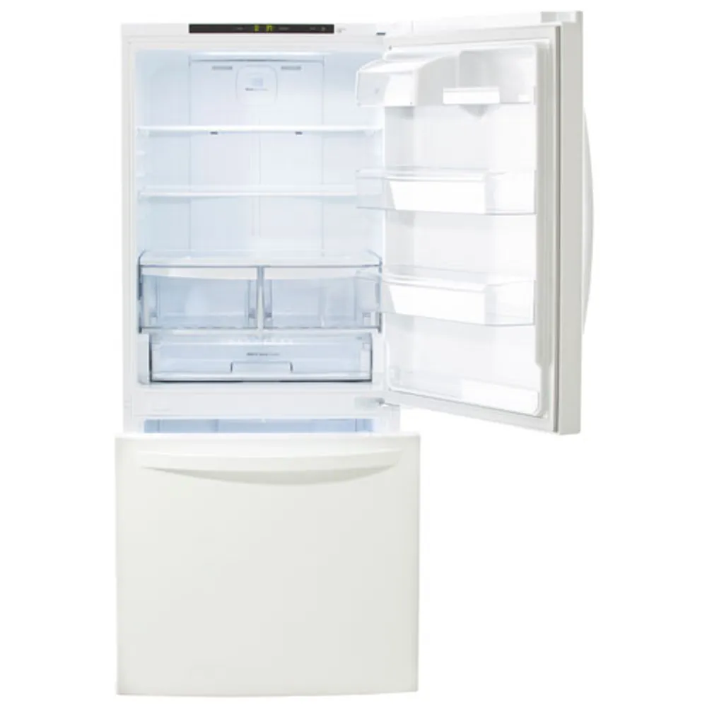 LG 30" 22.1 Cu. Ft. Bottom Freezer Refrigerator (LRDNS2200W) - White