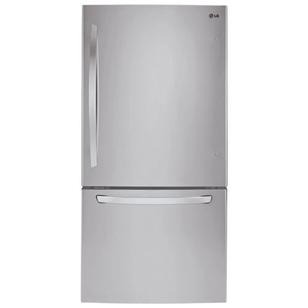 LG 30" 22.1 Cu. Ft. Bottom Freezer Refrigerator (LRDNS2200S) - Stainless Steel