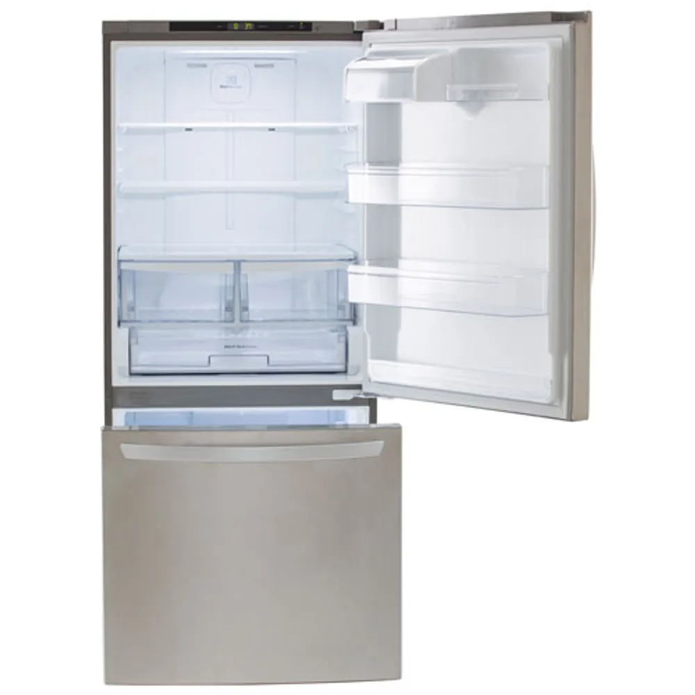 LG 30" 22.1 Cu. Ft. Bottom Freezer Refrigerator (LRDNS2200S) - Stainless Steel