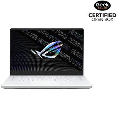 Open Box - ASUS ROG Zephyrus 15.6" Gaming Laptop - White (AMD Ryzen 9 5900HS/1TB SSD/16GB RAM/RTX 3050 Ti)